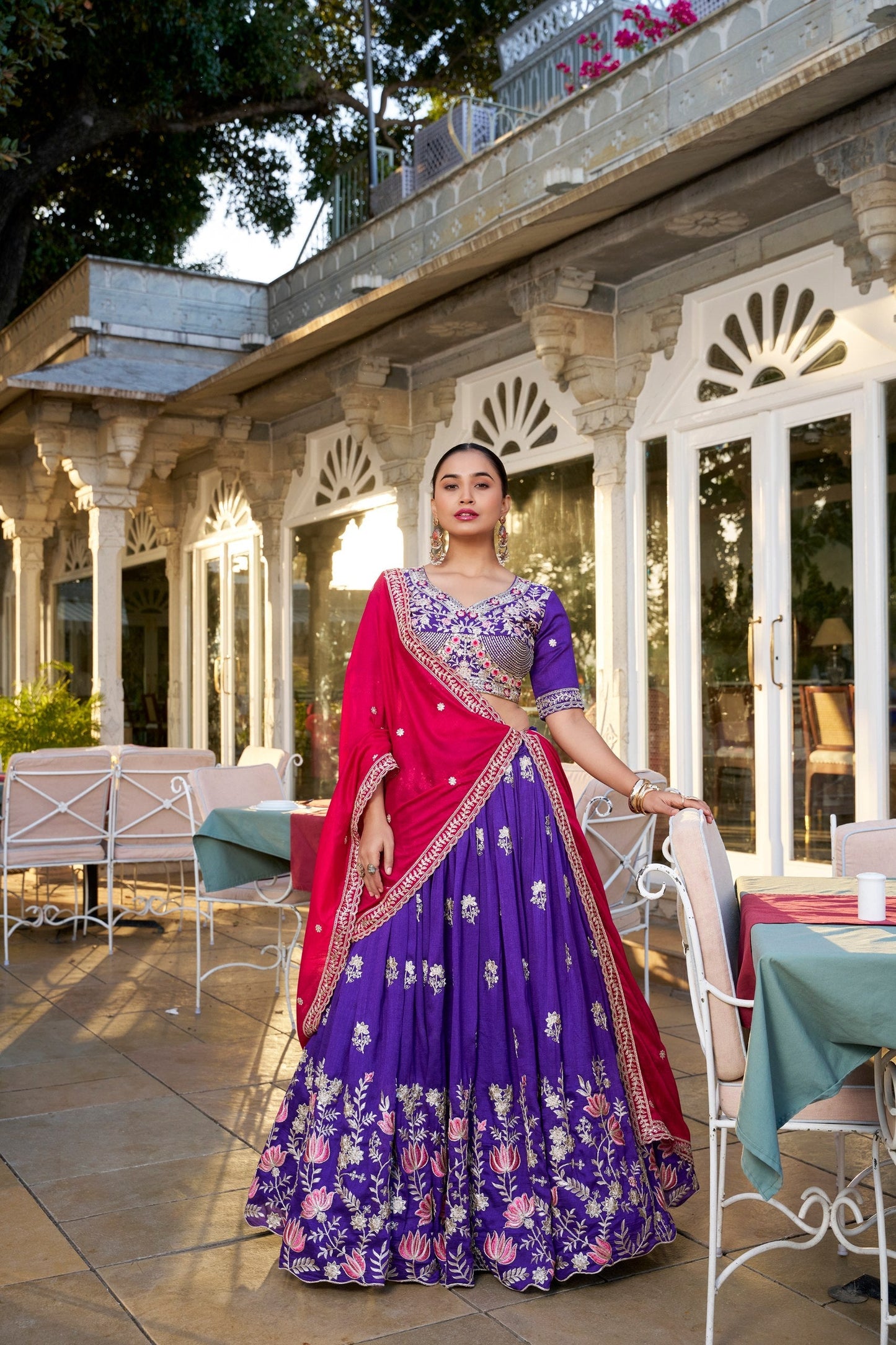 Royal Look Sequence & Embroidery Blue Lehenga Choli