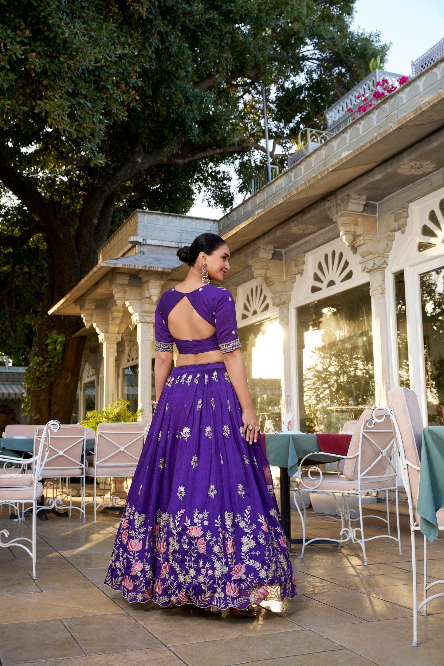 Royal Look Sequence & Embroidery Blue Lehenga Choli