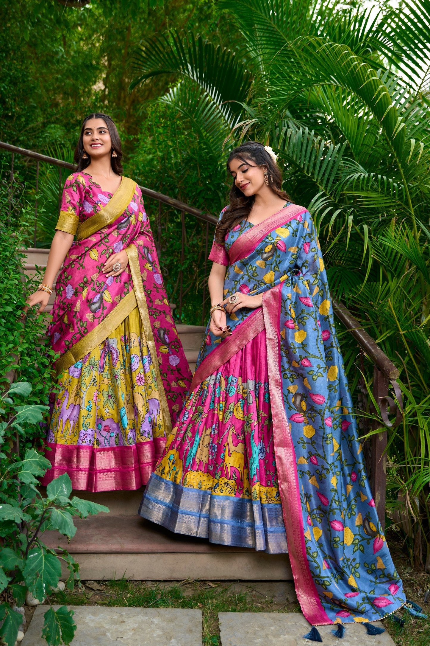 New Dola Silk Kalamkari Print Lehenga Choli