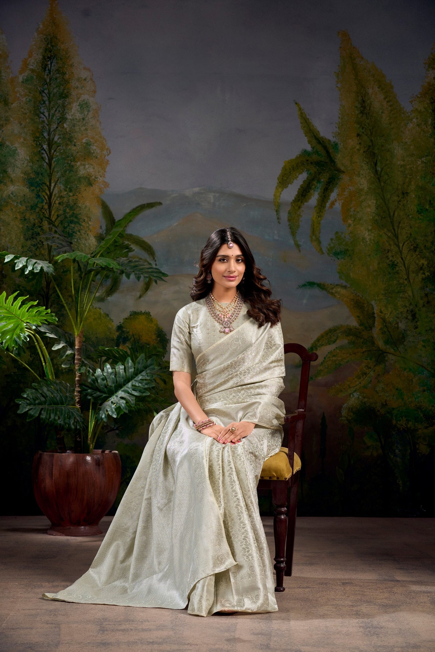 Latest Kanjivaram Zari Weaving work Saree