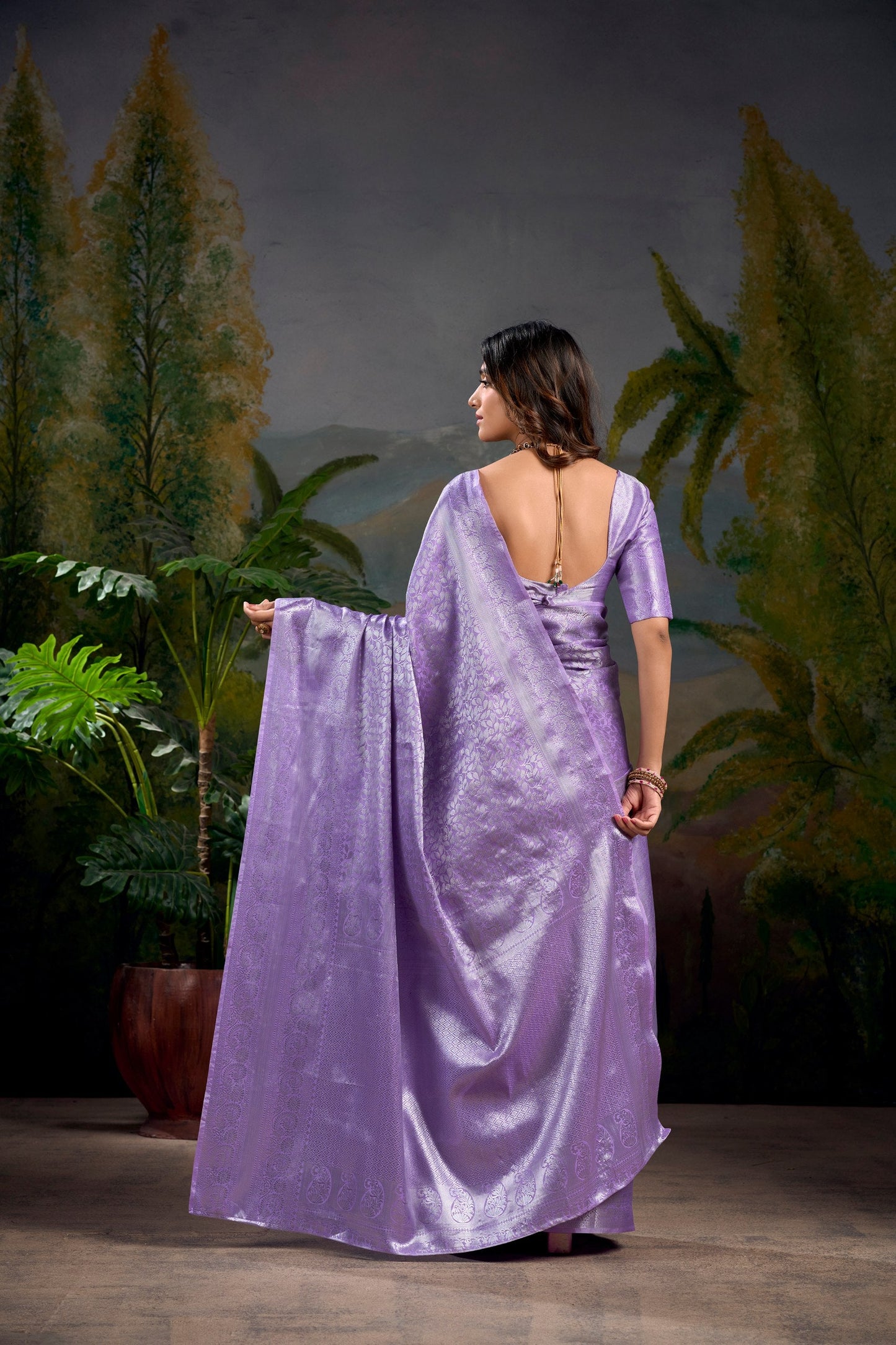 Latest Kanjivaram Zari Weaving work Saree