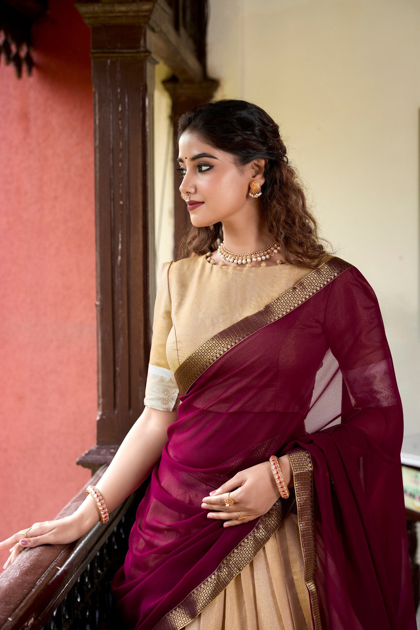 Trending Kanchipuram Zari Weaving Lehenga Set