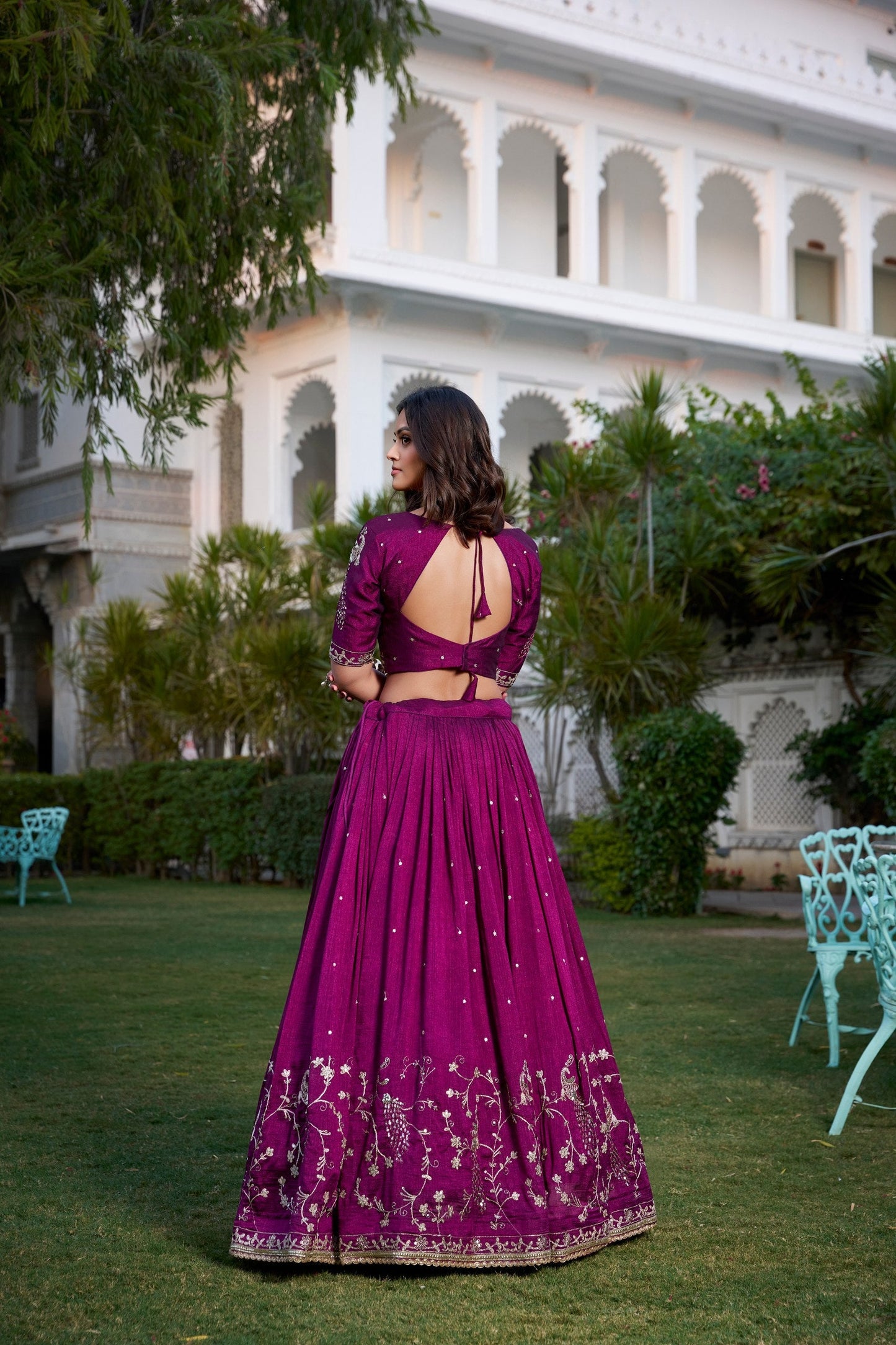 Purple Color Embroidey & Sequence work Lehenga Choli